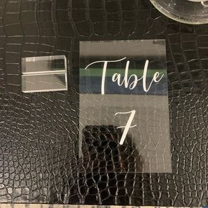 Acrylic Table Numbers